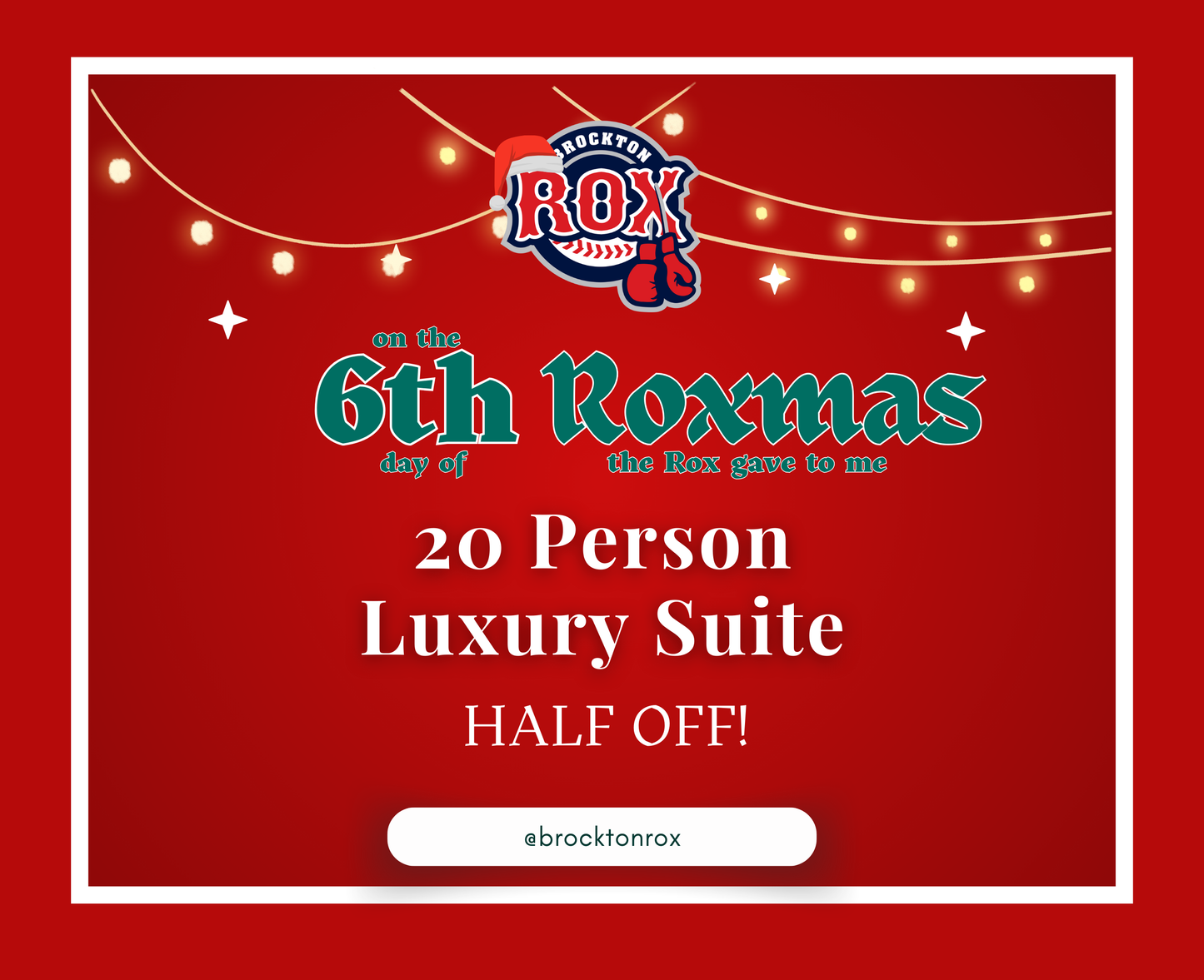 Day 6: 12 Days of Roxmas - 50% off 20 Person Luxury Suite