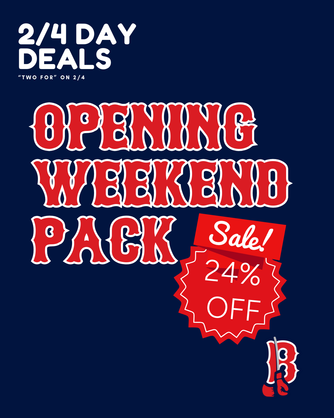 4 Tickets to any Opening Weekend Game (5/15-5/17), $20 Concessions Credit, 4 Anytime Ticket Vouchers for any Tuesday/Wednesday/Thursday 2026 Games