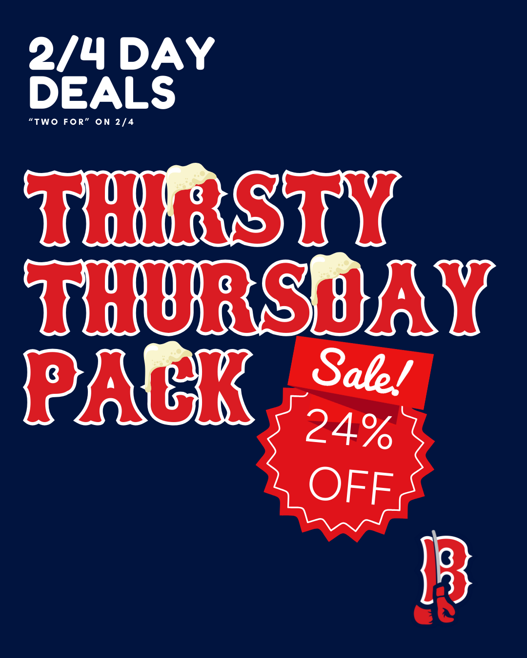 4 Anytime Thursday Ticket Vouchers, 4 Beers Vouchers