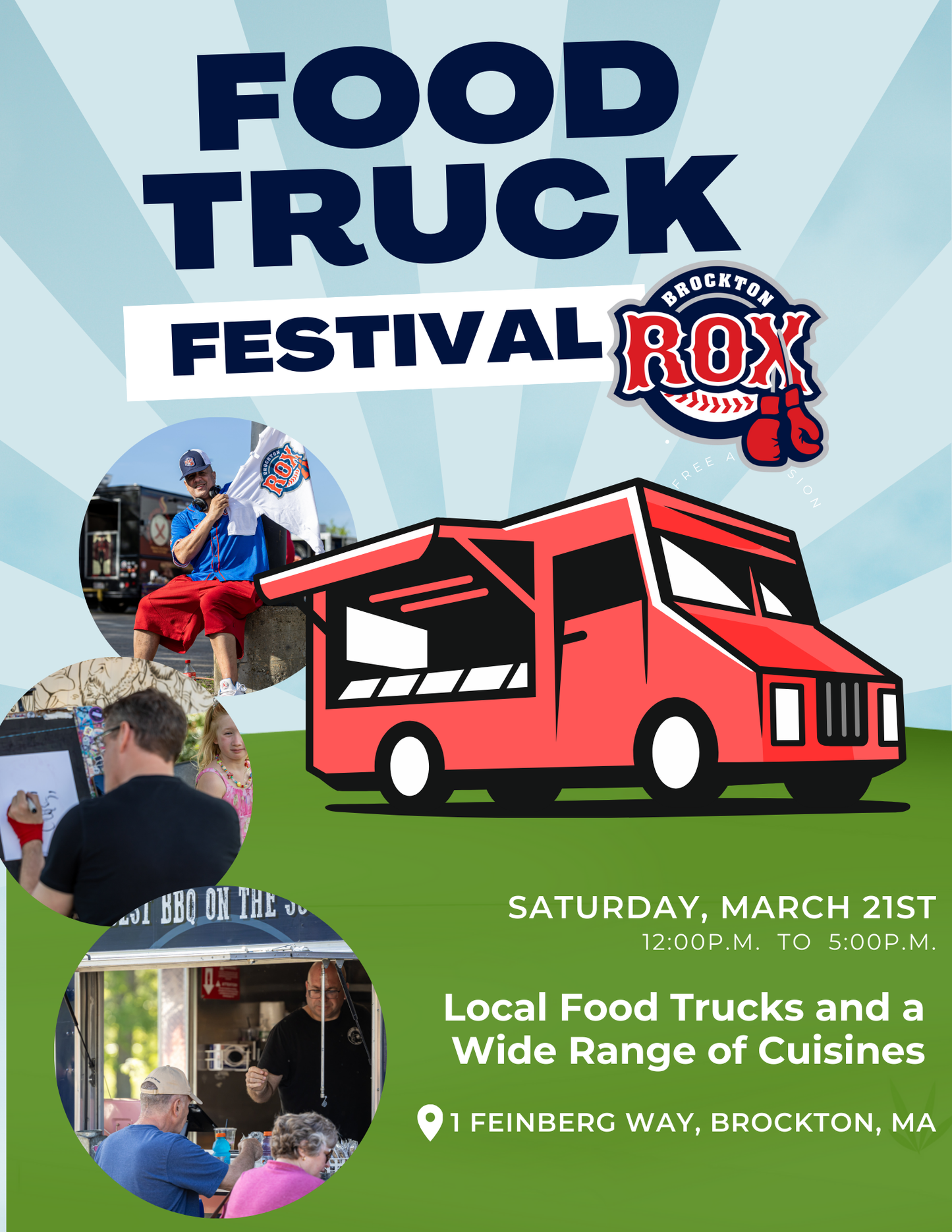 Brockton Rox Food Truck Festival (Specialty Trucks) - March 21
