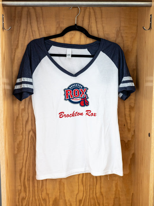Womens V- neck Rox t-shirt